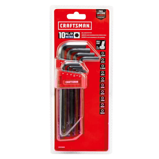 10pc Ball-End Hex Key Set