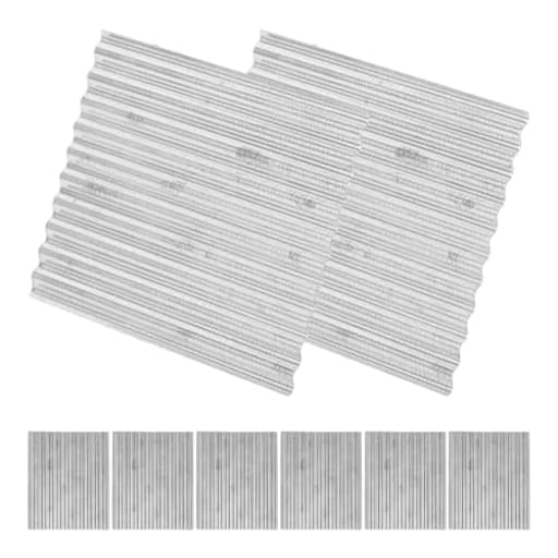 8Pcs Mini House Roof Tiles Scale Shed Corrugated Roofing Accessories for Dollhouse Layouts Model Building Materials Miniature House Decoration