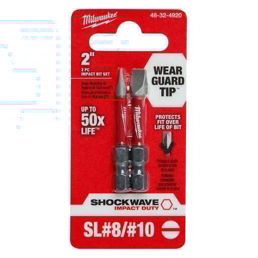 SHOCKWAVE 2" 2PC SLOTTED IMPACT BIT SET