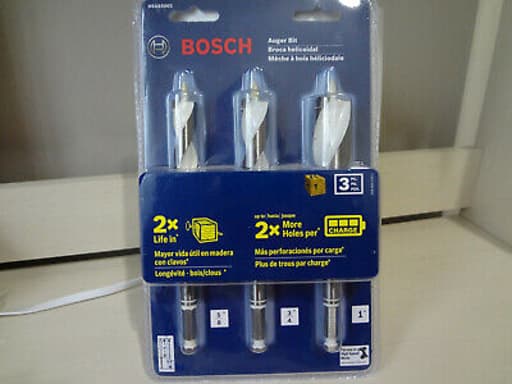 3 pc. 6-1/2 In. High-Speed Auger Bit Set