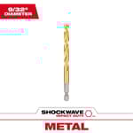 9/32" SHOCKWAVE RED HELIX Titanium Drill Bit