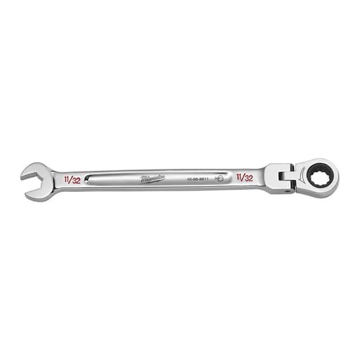 SAE Flex Head Ratcheting Combination Wrench