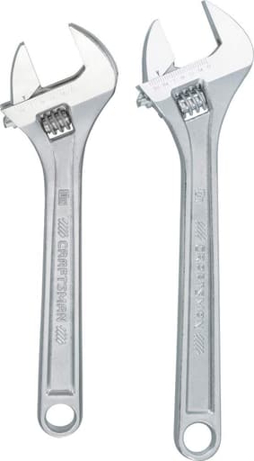 Adjustable Wrench Set, 2-Piece