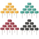 40 PCS Double-Layer Buffing Pads, Multi-Grit Abrasive Wheels (80/150/240/400) for Dremel & Drill | Yellow, Green, Red, Black Polishing Discs Kit