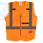 Class 2 High Visibility Orange Safety Vest - S/M