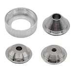 Texture Sprayer Nozzle Tips Set for Drywall Texturing Guns, 3 Sizes (3/16", "1/4", "5/16"), Silver, Metal, Gun Style