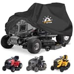 Riding Lawn Mower Cover - Lawn Tractor Covers Waterproof & Heavy Duty, 600D Outdoor Mower Cover Universal fit with Storage Bag for John Deere, EGO, Toro, Craftsman, Husqvarna, Honda and More