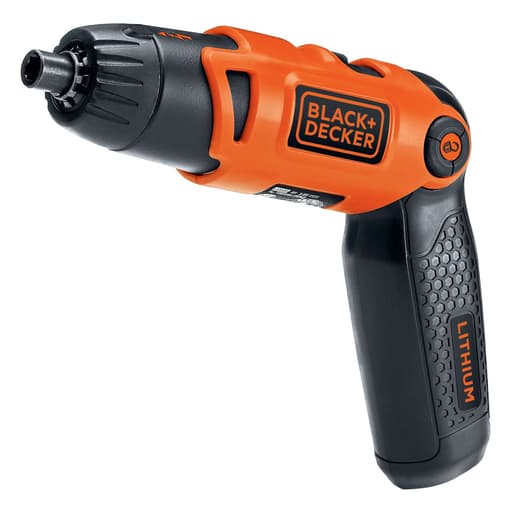 Cordless Screwdriver with Pivoting Handle, USB Charger and 2 Hex Shank Bits