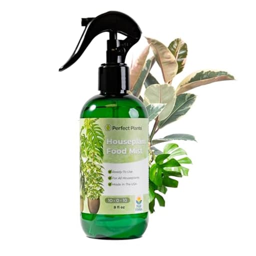 Houseplant Food Mist Fertilizer by Perfect Plants | Liquid Plant Food Spray for Indoor Potted Houseplant Gardens | Balanced NPK Nutrients