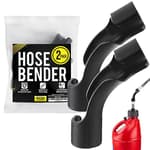 2-Pack Hose Bender for Racing Fuel Tanks & Gas Cans - Black Petroleum-Resistant Plastic - Kink Preventer & Fuel Jug Elbow - Compatible with VP, Sportsman & Rural King