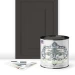 ALL-IN-ONE Paint, Durable cabinet and furniture paint. Built in primer and top coat, no sanding needed. Includes our 30 featured color card - Abbey (warm gray), Quart