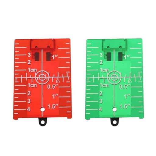 2pcs Laser Level Reflector Target Board Bracket Reflector Target Board Reflection Target Plate for Alignment Laser Level Crosshair Laser Laser Measurement