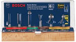 6-piece Multi-Purpose Router Bit Set