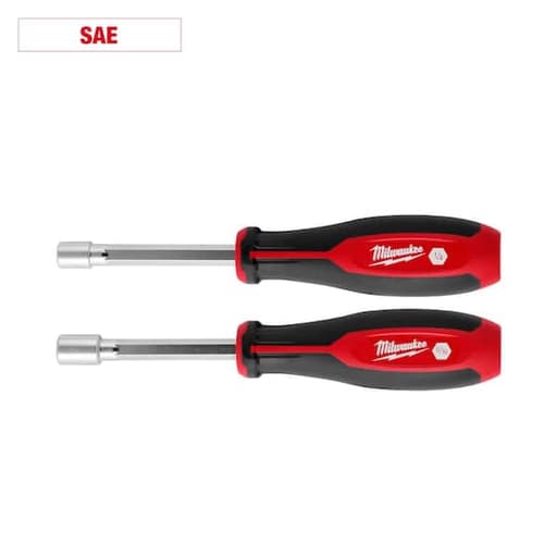 2pc SAE HollowCore Nut Driver Set