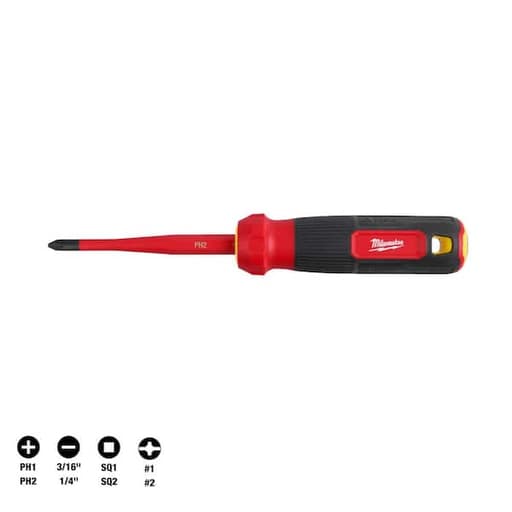 8-in-1 Insulated Slim Tip Multi-Bit Screwdriver