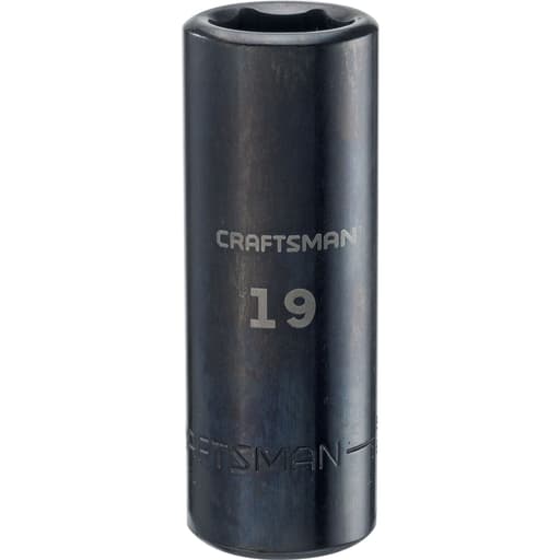 1/2-in Drive 19mm Metric Deep Impact Socket