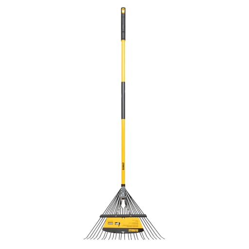 46 in. 24-Tine Fiberglass Handle Leaf Rake