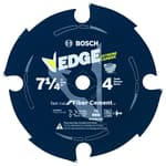 7-1/4 In. 4 Tooth Edge Diamond-Impregnated Carbide-Tipped Saw Blade
