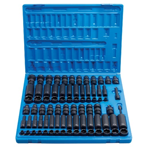81-Pc. 3/8" Dr. SAE and Metric Master Impact Set