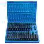 81-Pc. 3/8" Dr. SAE and Metric Master Impact Set