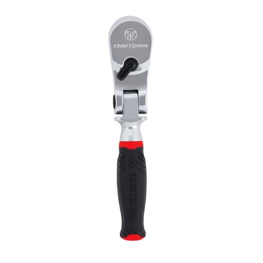 1/4 in Drive Comfort Grip Flex Head Ratchet