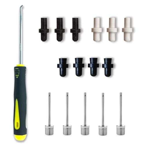 Sport Ball Inflation Valve Kit (3 Specifications 10 Replacement Valves) for Basketball, Soccer, Volleyball and Football,Set 1