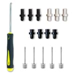 Sport Ball Inflation Valve Kit (3 Specifications 10 Replacement Valves) for Basketball, Soccer, Volleyball and Football,Set 1