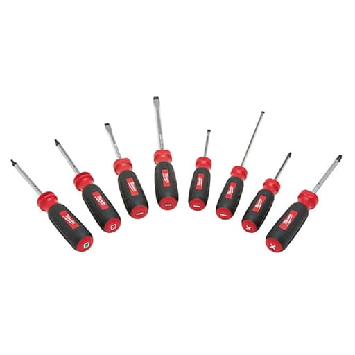 8 Piece Screwdriver Set with Square Recess