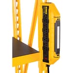 15 Amp GFCI Power Station with Detachable Work Light and Cord Minder Set for Storage Rack