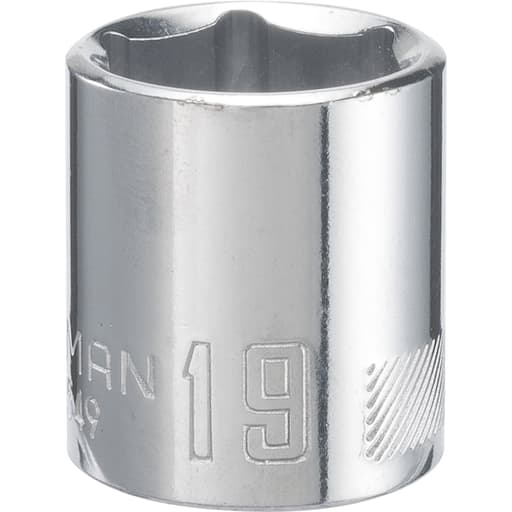 3/8-in Drive 19mm 6 Point Shallow Socket