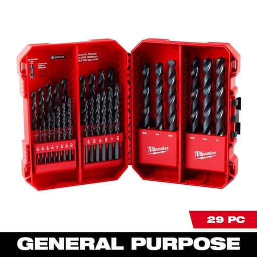 Thunderbolt Black Oxide Drill Bit Set - 29PC