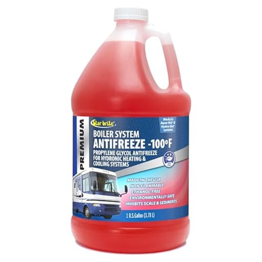 Premium -100° Boiler System Antifreeze - Propylene Glycol Heating & Cooling Fluid - Made in USA - 1 Gallon