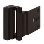 U 11126 Door Reinforcement Lock – Add Extra, High Security to your Home and Prevent Unauthorized Entry – 3 In. Stop, Aluminum Construction, Bronze