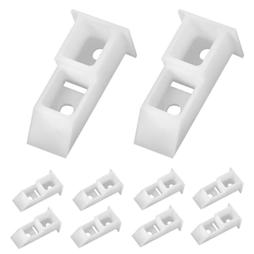 Window Sash Balance Top Guide 60-617-XCP10, Window Track Guide Balancer Parts, Window Channel Balance Lock, Single or Double Hung Window Sash Cam, Top Mount（Pack of 10）
