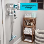 Multipurpose Steam Cleaning System with 7 Attachments and Storage Wall Mount