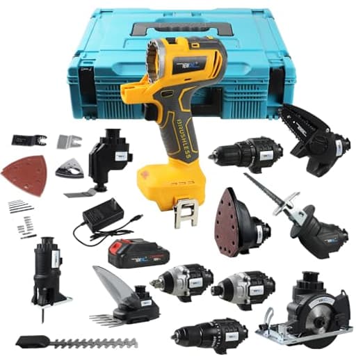 18V MAX MATRIX Drill,12-Tools Set Power Tool Combo Kit, Cordless Tool Set,2 Batteries and One Charger