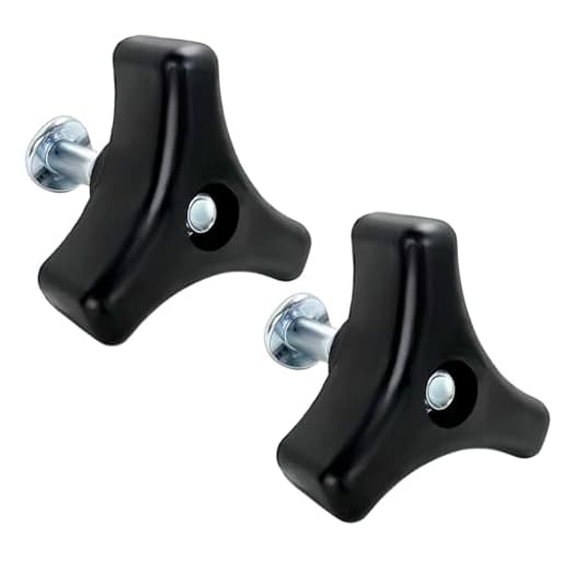 2 Sets Lawn Mower Handle Bolts, Triangle Handle Screw Replacement for Honda Most Mowers, Universal Lawn Mower Parts & Accessories Kit