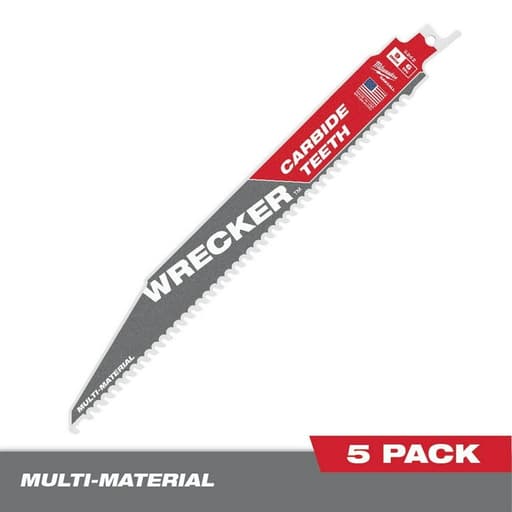 The Wrecker SAWZALL Blade with Carbide Teeth 5-Pack