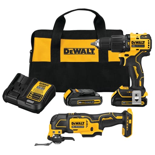 ATOMIC 20V MAX Brushless 1/2 in. Hammer Drill/Driver and Oscillating Multi-Tool Combo Kit