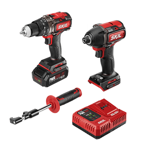 Brushless 20V Heavy Duty Hammer Drill & Impact Driver Kit