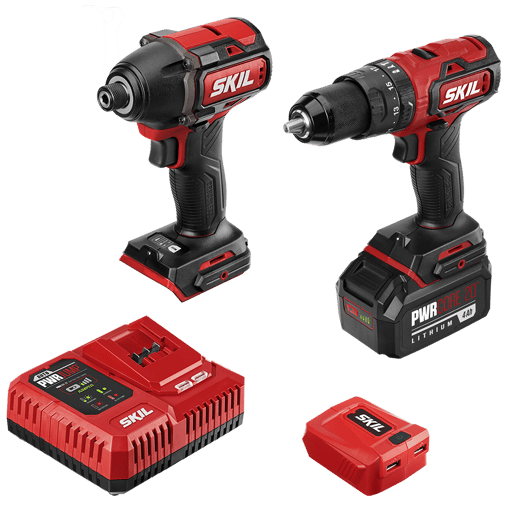 PWR CORE 20 Brushless 20V Hammer Drill & Impact Driver Kit