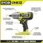 18V ONE+ 1/2" Impact Wrench