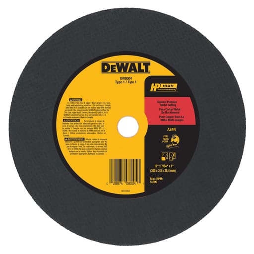 10" x 7/64" x 5/8" general purpose cutting wheel