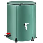 Collapsible Rain Barrel Water Storage Containers-53 Gallon Portable Rainwater Collect System Water Tank to Collect Rainwater from Gutter Downspout Water Catcher with Spigots,Filter＆Overflow Kits