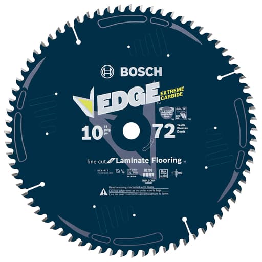 10-Inch 72 Tooth Edge Circular Saw Blade for Laminate