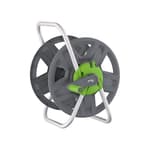 Water Hose Reel Cart, Holds 65-100 Ft of 5/8 Inch Hose, Green Wall Mounted Garden Hose Cart, Portable Hose Reel for Convenient Storage and Watering