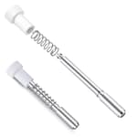 12 Pack Window Screen Plunger Latches with Caps-5/32" x 1-1/2" Aluminum Alloy Window Screen Retainer Pins-Replacement Window Screen Clips for Securing Window Screens