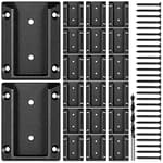 20pcs ADC-12 Aluminum Deck Railing Bracket, Deck Railing Connectors for 2"x4" (Actually 1.5"x3.5") Wooden Deck Railing Post to Handrail Connection