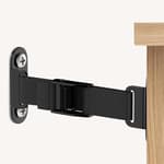 Anti Tip Furniture Anchors (2 Sets),Heavy Duty Furniture Wall Anchor,Adjustable Earthquake Straps,Furniture Anchors for Baby Proofing,Black