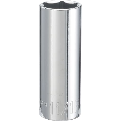 3/8-in Drive 11/16-in 6 Point SAE Shallow Socket